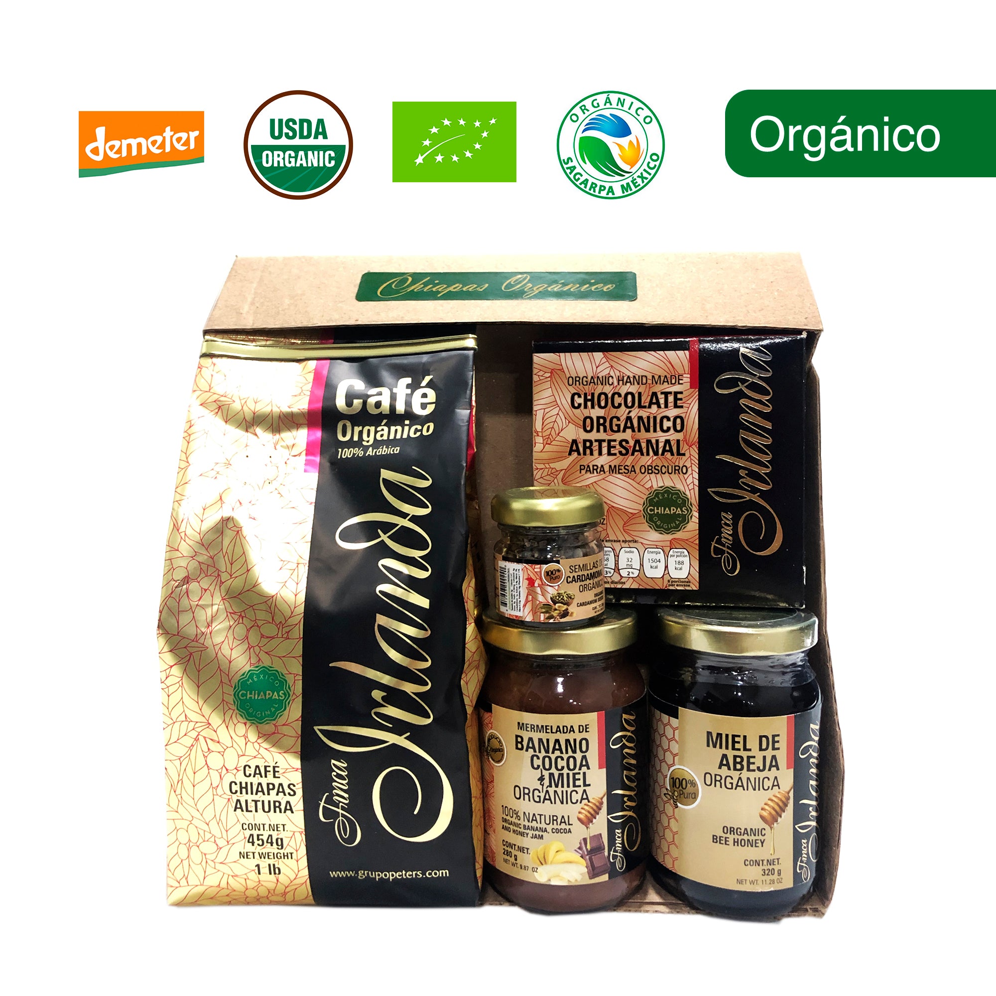 Miel de Abeja Orgánica, 100% Pura, 320 Gramos. Finca Irlanda, Miel de  Chiapas