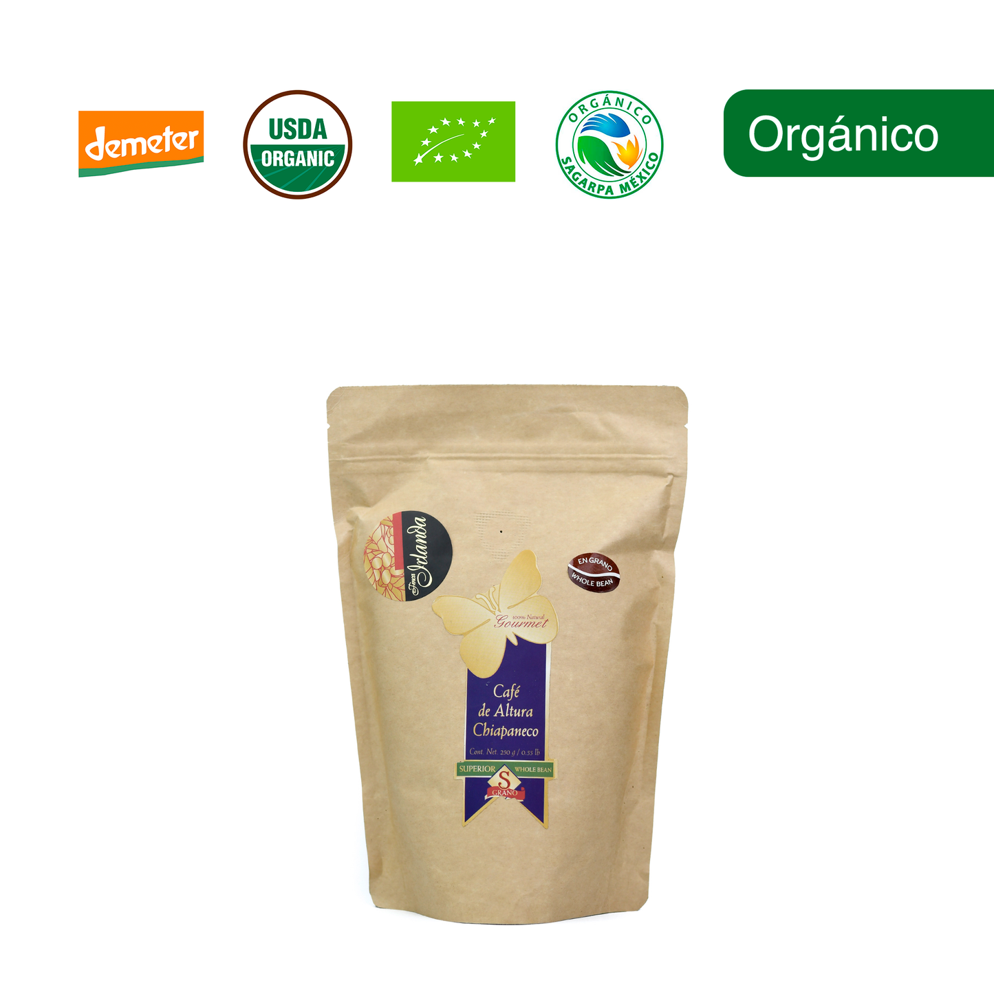 Café Superior Orgánico De Altura (Cosecha Limitada) 250G.